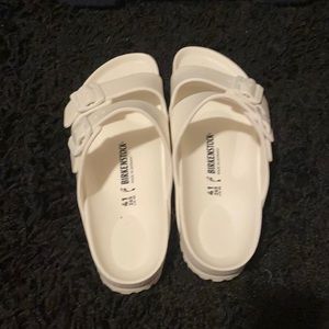white rubber Birkenstock